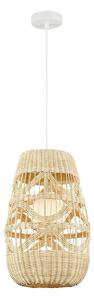 Lampadario a sospensione con filo ARONA 1xG9/9W/230V diametro 25 cm rattan