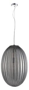 Lampadario a sospensione con filo BRAGA 1xE27/60W/230V grigio