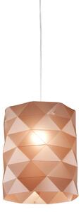 Sospensione Moderna Prisma Polilux ® Rame E Metallo Cromo 1 Luce E27 D27Cm