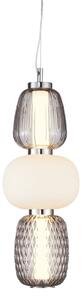 Lampadario LED a sospensione con filo CARO LED/28W/230V cromo