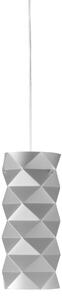 Sospensione Moderna Prisma Polilux ® Argento E Metallo Cromo 1 Luce E27