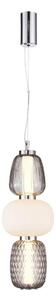 Lampadario LED a sospensione con filo CARO LED/28W/230V cromo