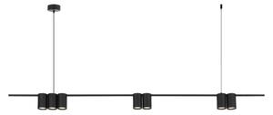 Lampadario a sospensione con filo GENESIS 7xGU10/8W/230V nero