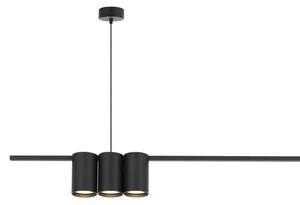 Lampadario a sospensione con filo GENESIS 5xGU10/8W/230V nero