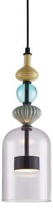 Lampadario LED a sospensione con filo ARTE LED/12W/230V diametro 13 cm nero