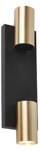 Faretto da parete GENESIS 2xGU10/8W/230V nero