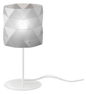 Lampada Da Scrivania Moderna Prisma Polilux ® Argento E Metallo 1 Luce E27