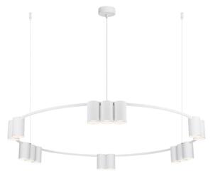 Lampadario a sospensione con filo GENESIS 15xGU10/8W/230V bianco