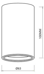 Faretto GENESIS 1xGU10/8W/230V 10 cm bianco
