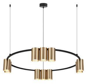 Lampadario a sospensione con filo GENESIS 10xGU10/8W/230V oro