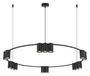Lampadario a sospensione con filo GENESIS 15xGU10/8W/230V nero