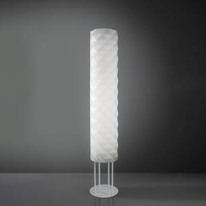Piantana Moderna Prisma Polilux ® Bianco E Metallo 3 Luci E27