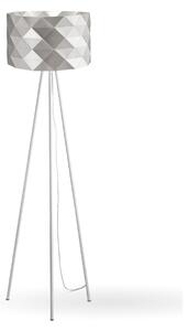 Piantana Moderna 3 Piediprisma Polilux ® Argento E Metallo 1 Luce E27