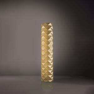 Piantana Moderna Prisma Polilux ® New Gold E Metallo 3 Luci E27 H122Cm