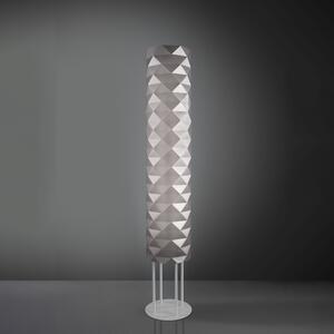 Piantana Moderna Prisma Polilux ® Argento E Metallo 3 Luci E27