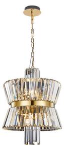 Lampadario a sospensione con catena AURELIA 8xE14/40W/230V oro