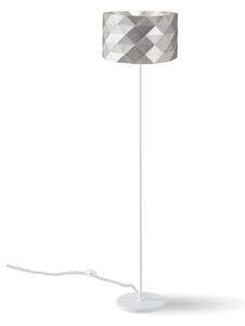 Piantana Moderna Prisma Polilux ® Argento E Metallo 1 Luce E27