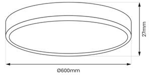Plafoniera LED MAQ 50W 230V 3000/4000/6500K IP40 nera