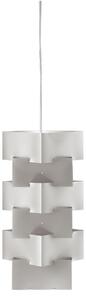 Sospensione Moderna Building Polilux ® Argento E Metallo Cromo 1 Luce E27