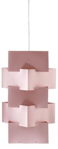 Sospensione Moderna Building Polilux ® Pink Metal E Metallo 1 Luce E27 H60Cm