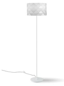 Piantana Moderna Prisma Polilux ® Bianco E Metallo 1 Luce E27