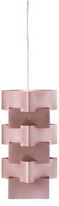 Sospensione Moderna Building Polilux ® Pink Metal E Metallo Cromo 1 Luce E27