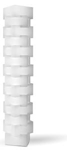 Piantana Moderna Building Polilux ® Bianco E Metallo 3 Luci E27