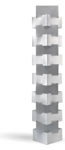 Piantana Moderna Building Polilux ® Argento E Metallo Bianco 3 Luci E27
