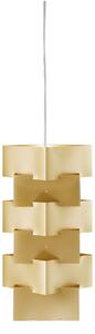 Sospensione Moderna Building Polilux ® New Gold E Metallo Cromo 1 Luce E27