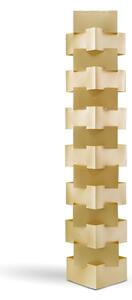 Piantana Moderna Building Polilux ® New Gold E Metallo Bianco 3 Luci E27