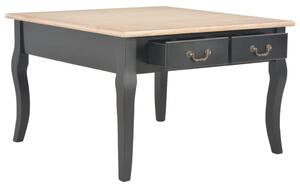 Tavolino da Caffè Nero 80x80x50 cm in Legno