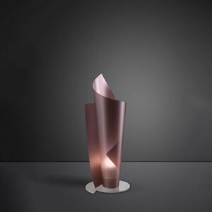 Lampada Da Scrivania Moderna Vela Polilux ® Pink Metal E Metallo 1 Luce E27