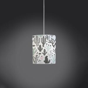 Sospensione Moderna Decolight Polilux ® Grafica Cactus 1 Luce E27