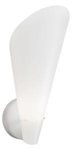 Applique Moderna Calle Polilux ® Bianco E Metallo 1 Luce E14