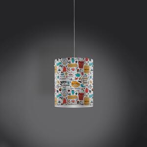 Sospensione Moderna Decolight Polilux ® Grafica Enjoy 1 Luce E27