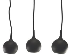 Lampadario a sospensione con filo COLM 3xGU10/30W/230V nero