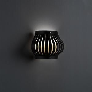 Applique Moderna Helios Polilux ® Nero 1 Luce E27 H25Cm