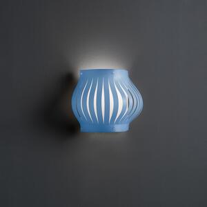 Applique Moderna Helios Polilux ® Blu Pastello 1 Luce E27 H25Cm