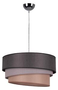 Duolla - Lampadario a sospensione con filo TRIO 1xE27/40W/230V diametro 45 cm antracite/grigio/marrone