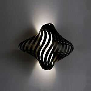Applique Moderna Helios Polilux ® Nero 2 Luci E27