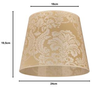 Duolla - Paralume per lampada da tavolo CLASSIC M E27 diametro 24 cm oro