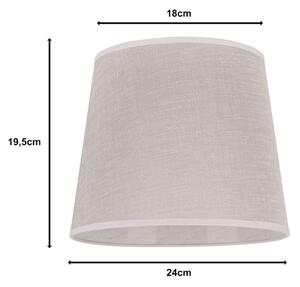 Duolla - Paralume per lampada da tavolo CLASSIC M E27 diametro 24 cm beige