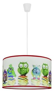 Duolla - Lampadario a sospensione per bambini OWL 1xE27/15W/230V diametro 35 cm