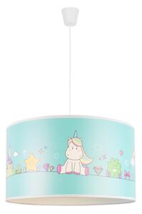 Duolla - Lampadario a sospensione per bambini UNICORN 1xE27/15W/230V diametro 35 cm