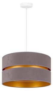 Duolla - Lampadario a sospensione con filo DUO 1xE27/15W/230V diametro 40 cm grigio
