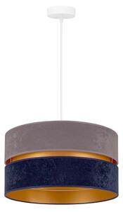 Duolla - Lampadario a sospensione con filo DUO 1xE27/15W/230V diametro 40 cm blu