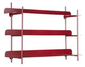 Mensola burgundy in metallo con ripiani multipli 60 cm Riqueza Tres – PT LIVING