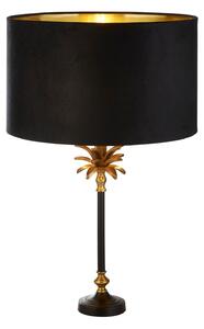 Lampada Da Scrivania Contemporanea Palma Metallo Ottone E Nero 1 Luce E27