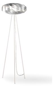Piantana Moderna Flat Polilux ® Argento E Metallo 1 Luce E27