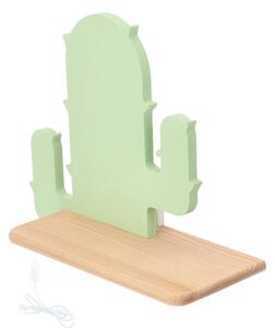 Applique LED per bambini con mensola CACTUS LED/4W/230V verde/legno